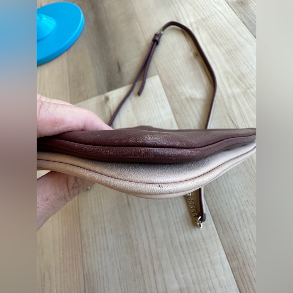 Sandro addict cross body bad burgundy and light pink. - Picture 7 of 12